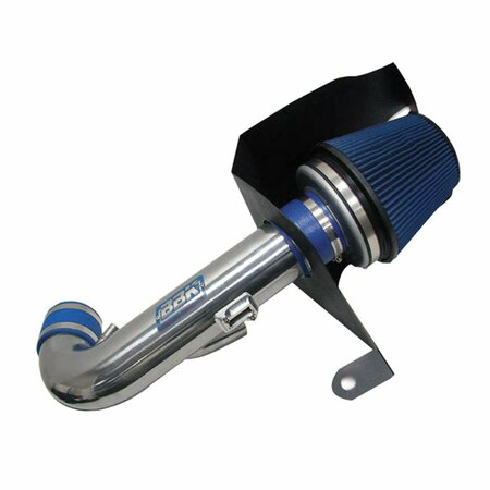 KARUMA CAR CARE 1994-1995 Ford Mustang 5.0 Cold Air Induction System with Blue Filter, Chrome KA837494
